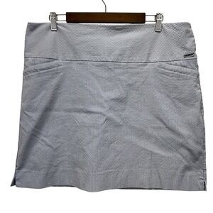 S.C. & Co. Seersucker Skort Women XXL Tummy Control Athletic Golf Tennis Stretch